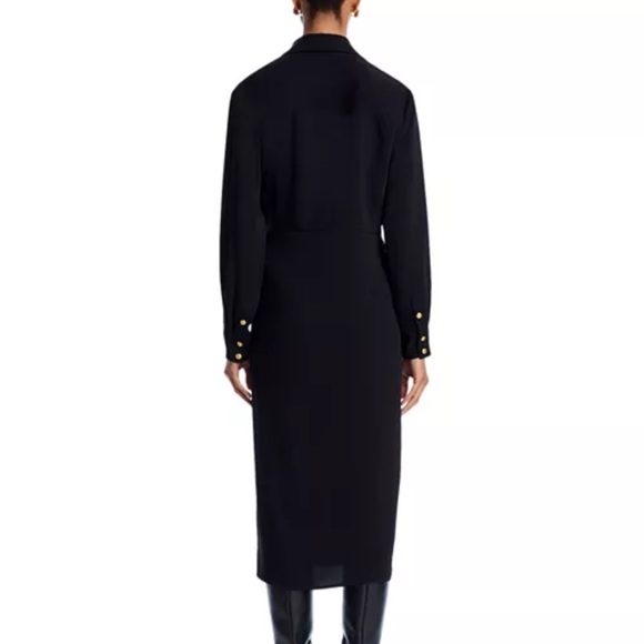 Veronica Beard midi wright dress 16 nwt black dress shirtdress $545 - Picture 6 of 13